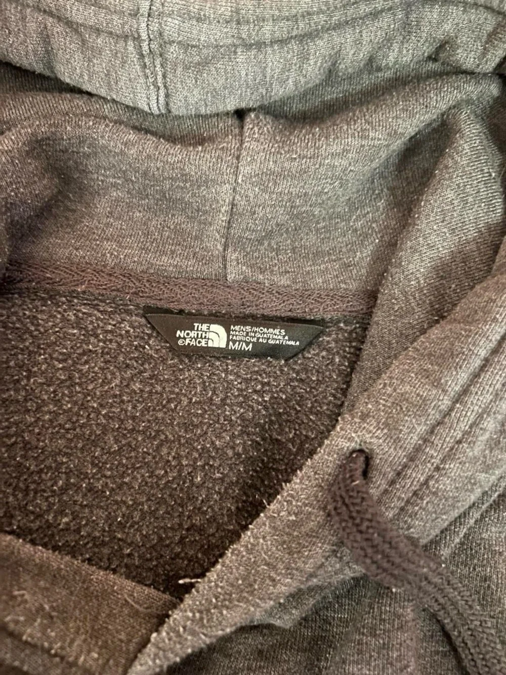 The North Face Charcoal Pullover Hoodie with Logo Tag